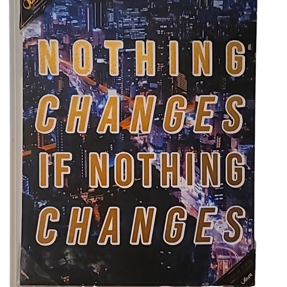 Oliver Gal, 'Nothing Changes If Nothing Changes' Canvas Wall Art